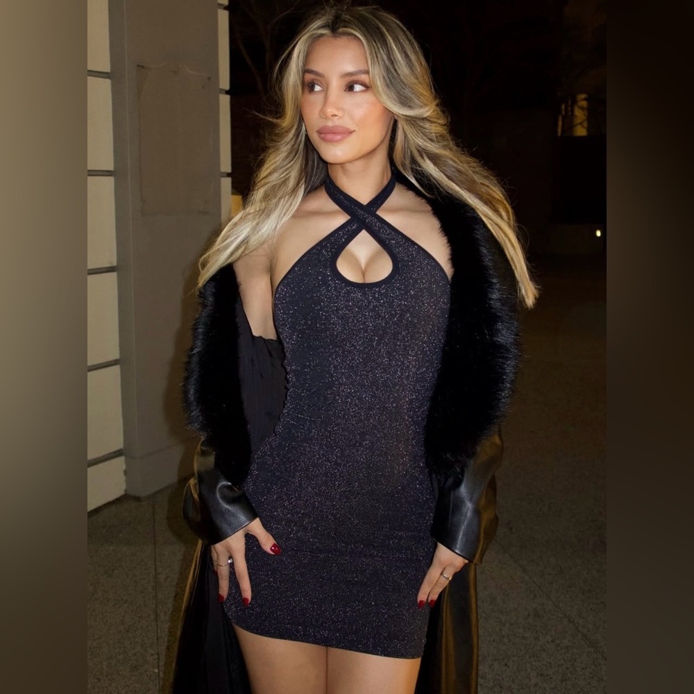 Bombshell Sportswear XS/S Shimmer Seamless Dress Bodycon Festival Coachella
